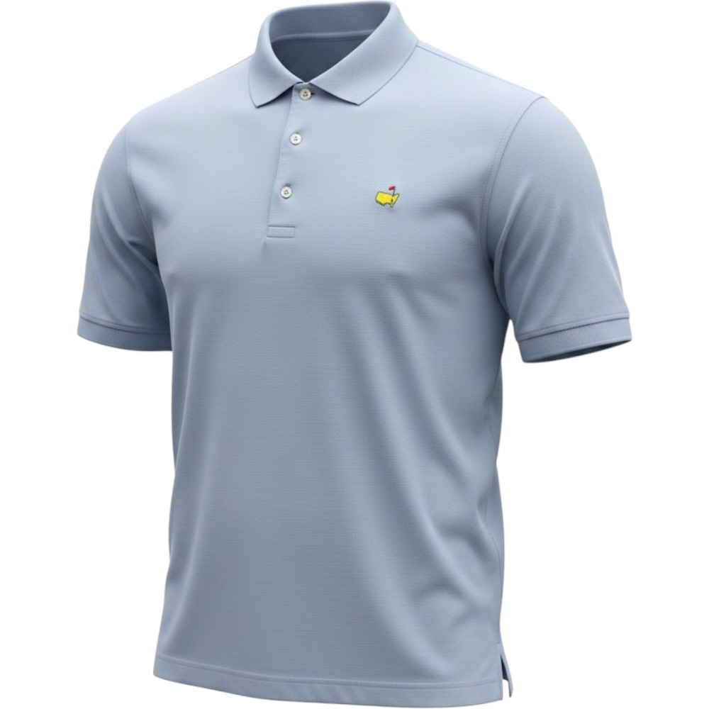 Amen Corner Masters Polo Shirt Mens XXL Blue Pima Cotton Golf Short Sleeve Good